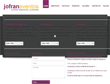 Tablet Screenshot of jofraneventos.com